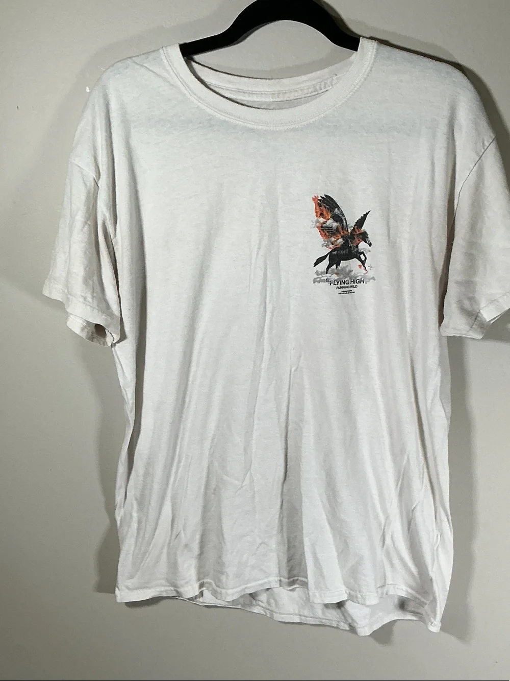 PacSun Flying High Pegasus Graphic Tee White Men’s Large